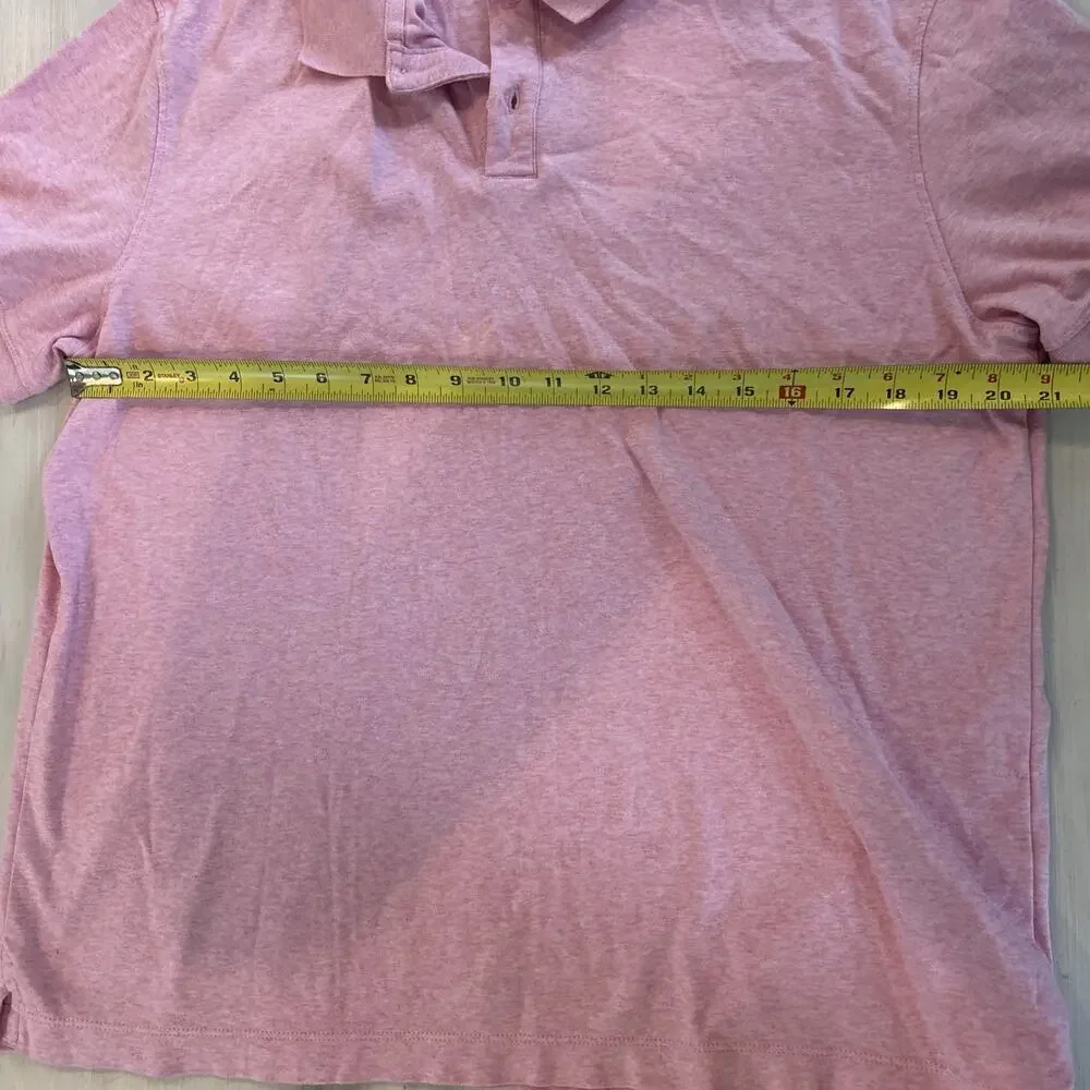 Banana Republic Mens Sz Large Polo Short Sleeves Luxe Touch Golf Shirt